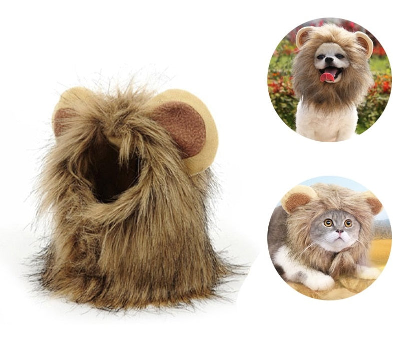 CleverCat Lion Mane Costume