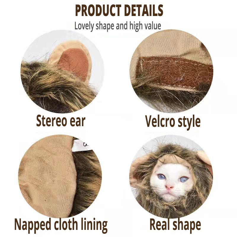 CleverCat Lion Mane Costume