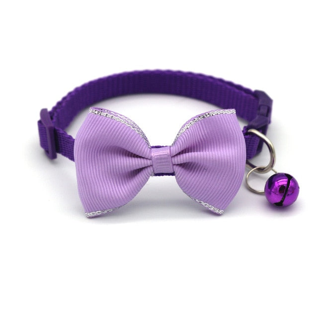 Bow and Bell Cat Collar