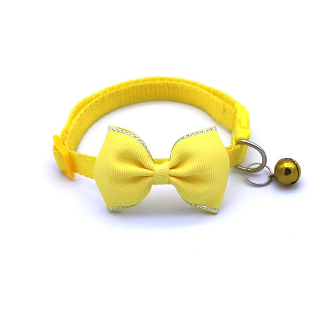 Bow and Bell Cat Collar