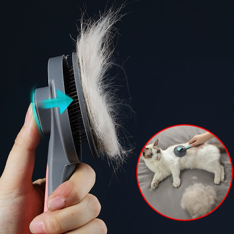 Self Cleaning Grooming Cat Brush